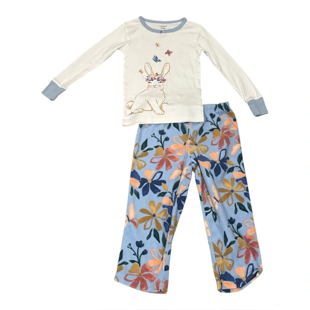 Carter's Toddler Girls 2-Pc. Bunny Pajama Set, Size 3T‎